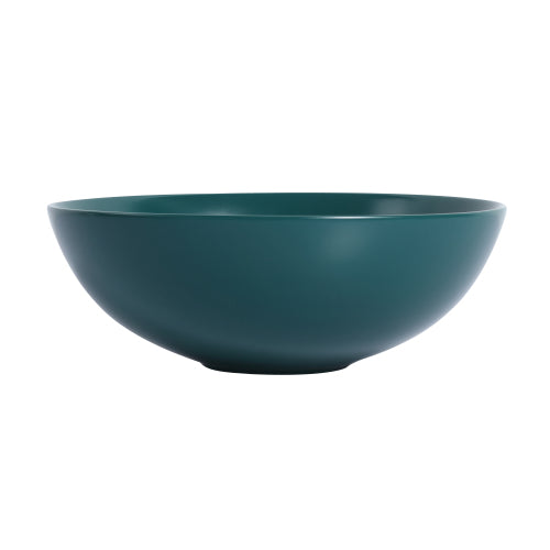 Ceramic Countertop Art Wash Basin, Vessel Sink(Matt Green Black)-Arrisea