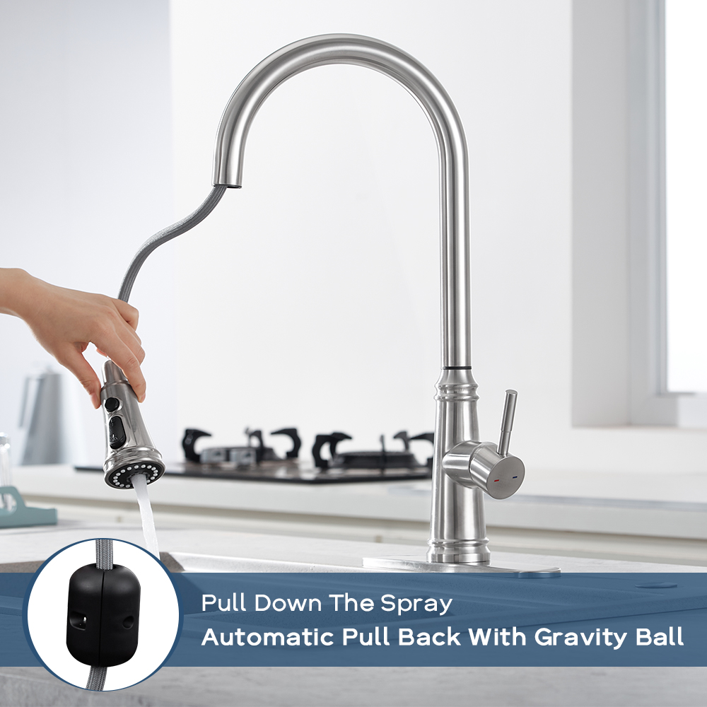 CF-15051 Pull Down Kitchen Faucet-Arrisea