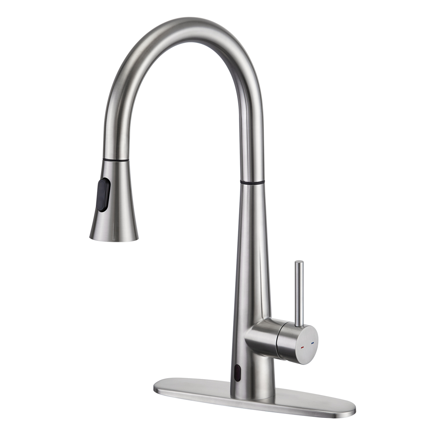 CF-15094 Nickel Touch And Sensor Kitchen Faucet Pull Down Sprayer-Arrisea