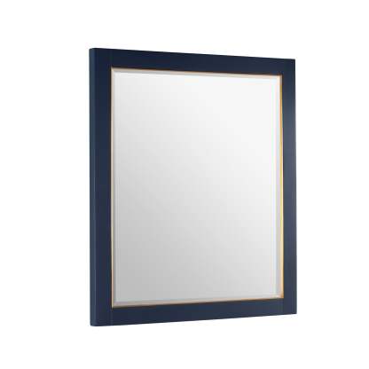 28 in. W x 32 in. H Framed Rectangular Beveled Edge Bathroom Vanity Mirror-Arrisea