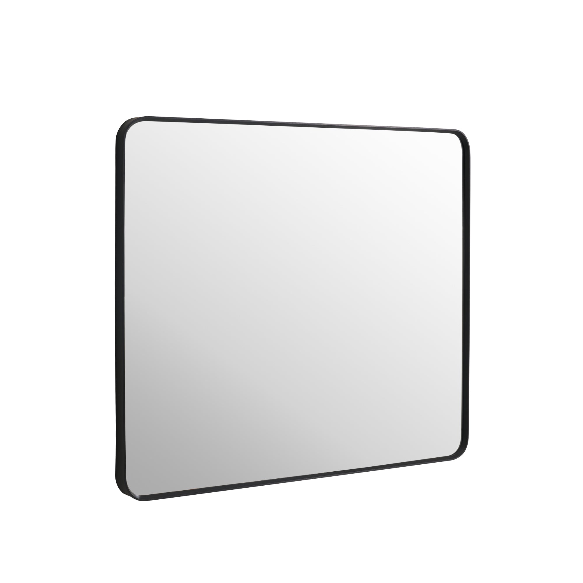 30-in W x 36-in H Black Rectangular Framed Bathroom Vanity Mirror-Arrisea