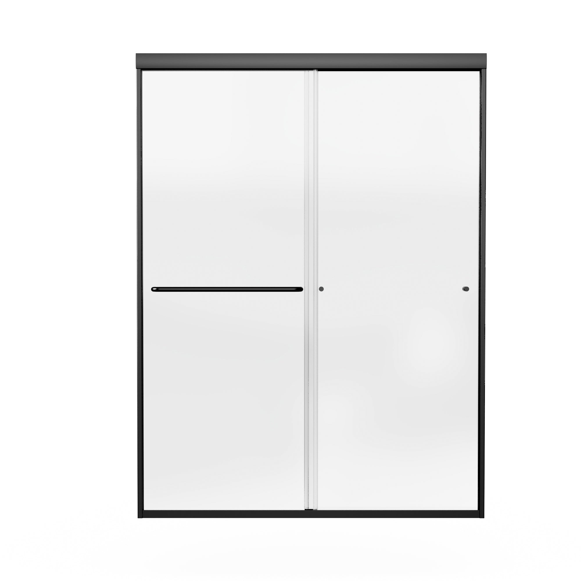54 in. W x 72 in. H Sliding Framed Shower Door Finish with Clear Glass-Arrisea
