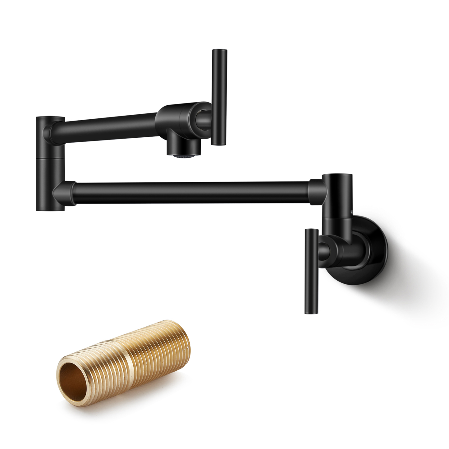 CF-25046 Black Folding Kitchen Faucet-Arrisea