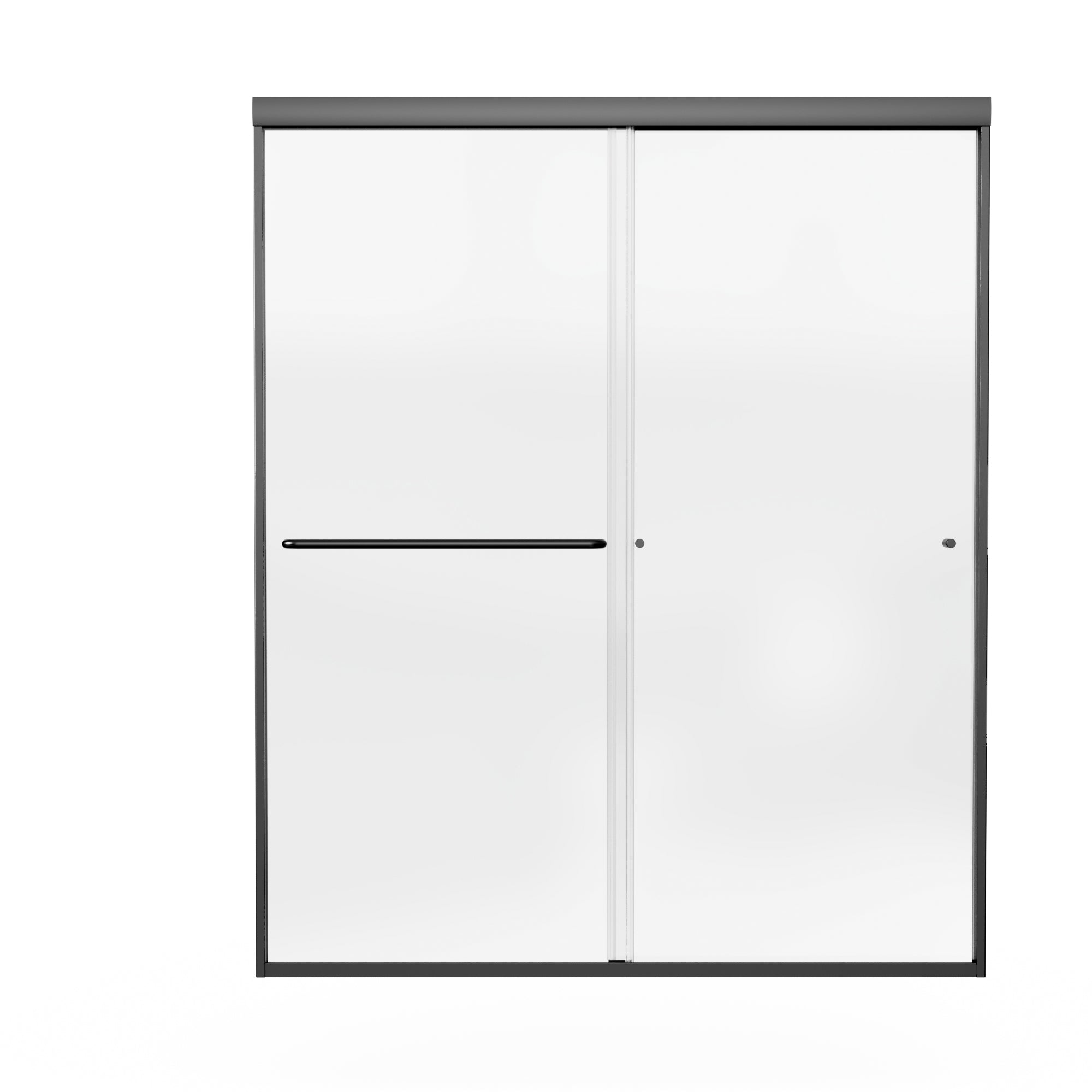 60 in. W x 70 in. H Sliding Framed Shower Door Finish with Clear Glass-Arrisea