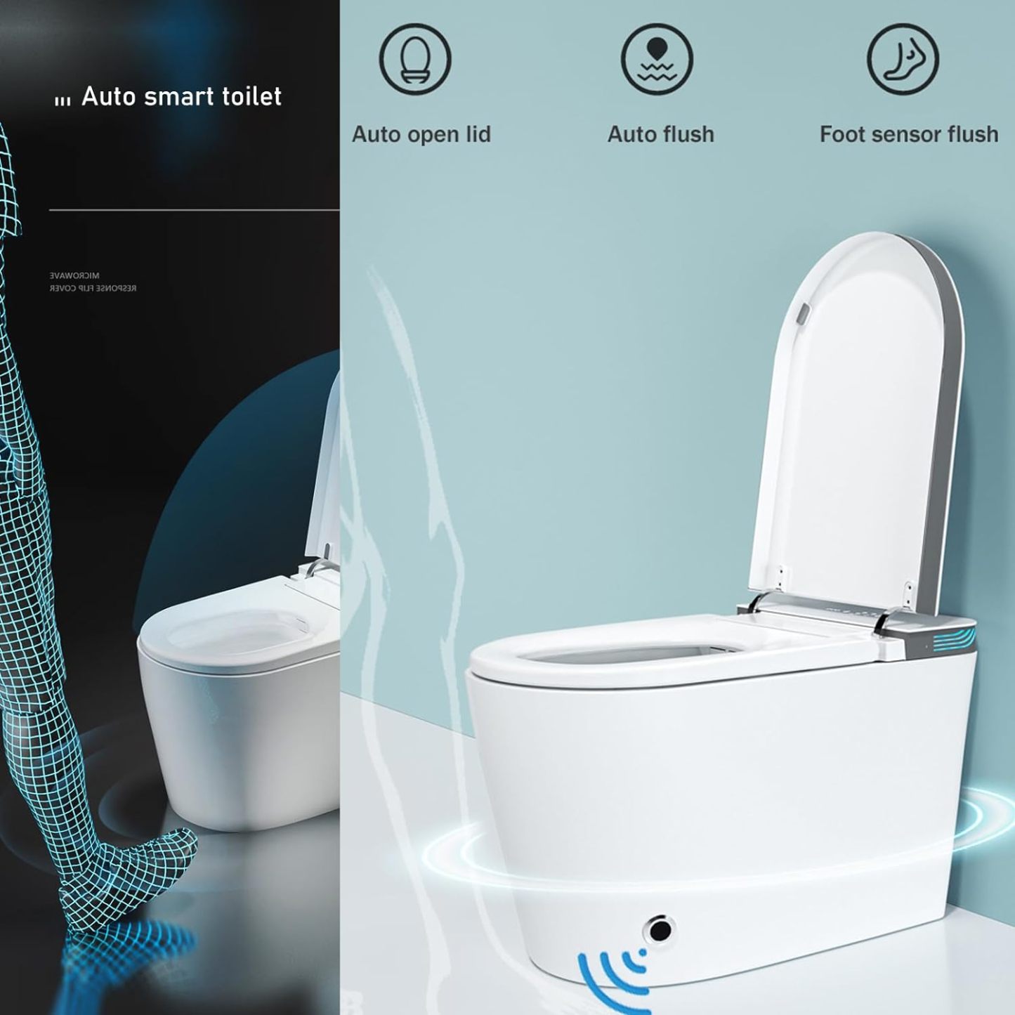 Smart Bidet Toilet With Heated Seat IU874-Arrisea