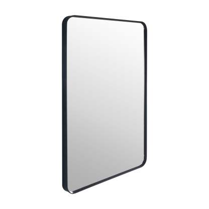 24-in W x 36-in H Black Rectangular Framed Bathroom Vanity Mirror-Arrisea