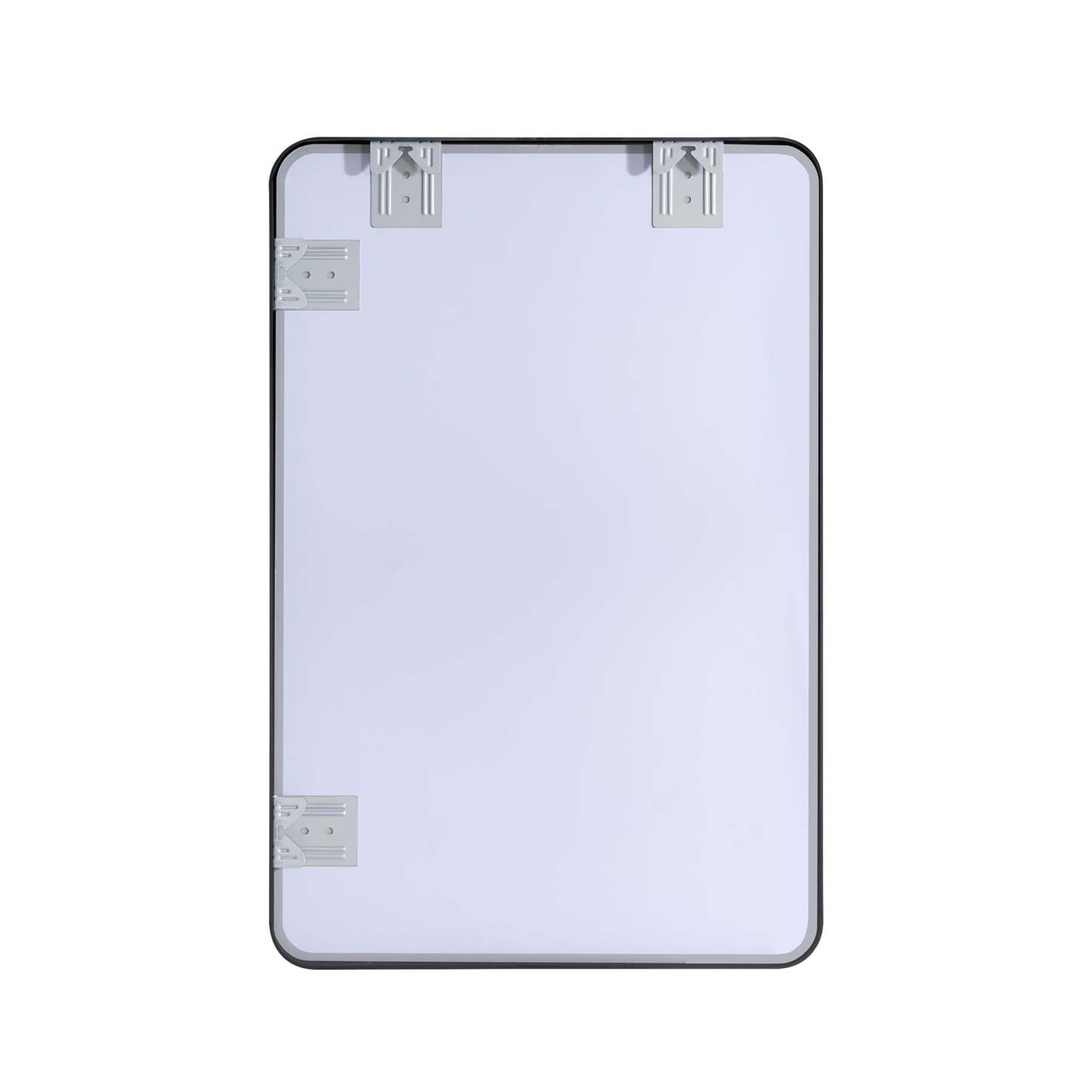 24-in W x 36-in H Black Rectangular Framed Bathroom Vanity Mirror-Arrisea