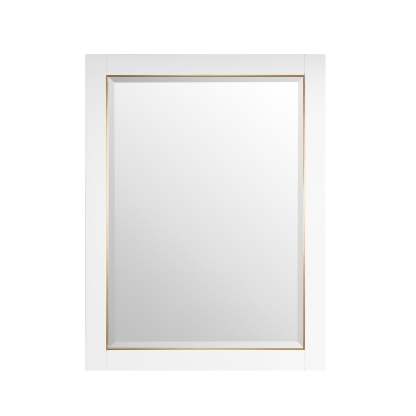 24 in. W x 32 in. H Framed Rectangular Beveled Edge Bathroom Vanity Mirror-Arrisea