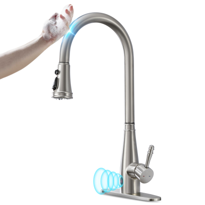 CF-15029 Touch And Infrared Sensing Faucet With Pull-down Sprayer-Arrisea