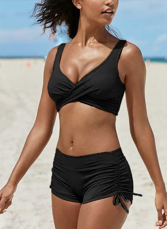 New Swimwear Bikini Large Size Split Sexy Swimsuit