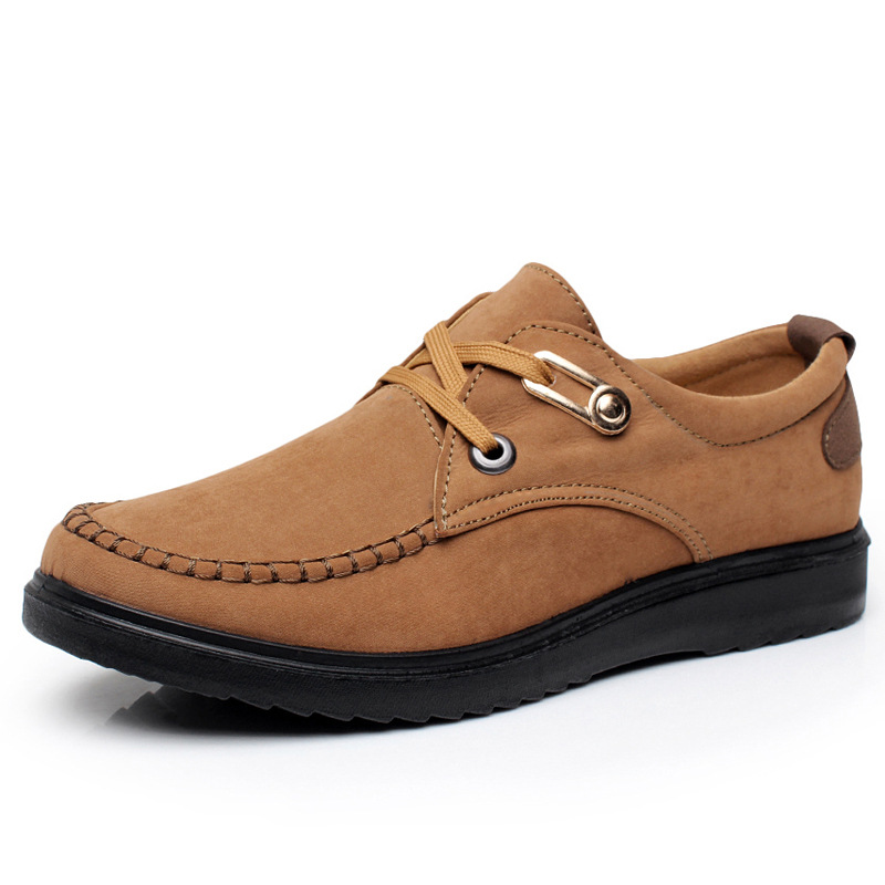 Men's Comfy Soft Leather Shoes with A Cozy Quilted Lining.