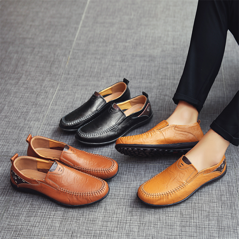 NEW SOFT LEATHER HANDMADE CASUAL MEN'S LOAFERS