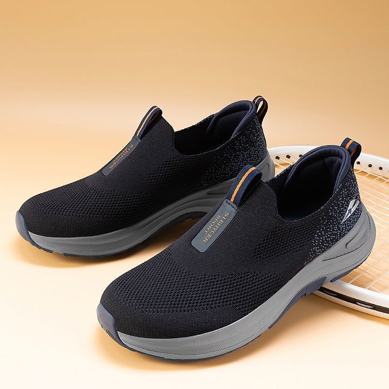 Slip ins Mens Orthopedic Shoes Hands Free Slip on Walking Shoes for Plantar Fasciitis