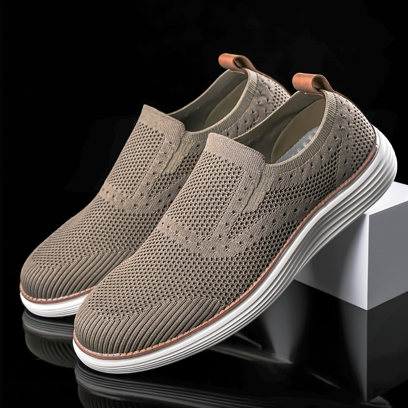 Mens Casual Business Oxfords Shoes Dress Walking Work Sneakers Lightweight Fashion Mesh Comfortable Soft Sole