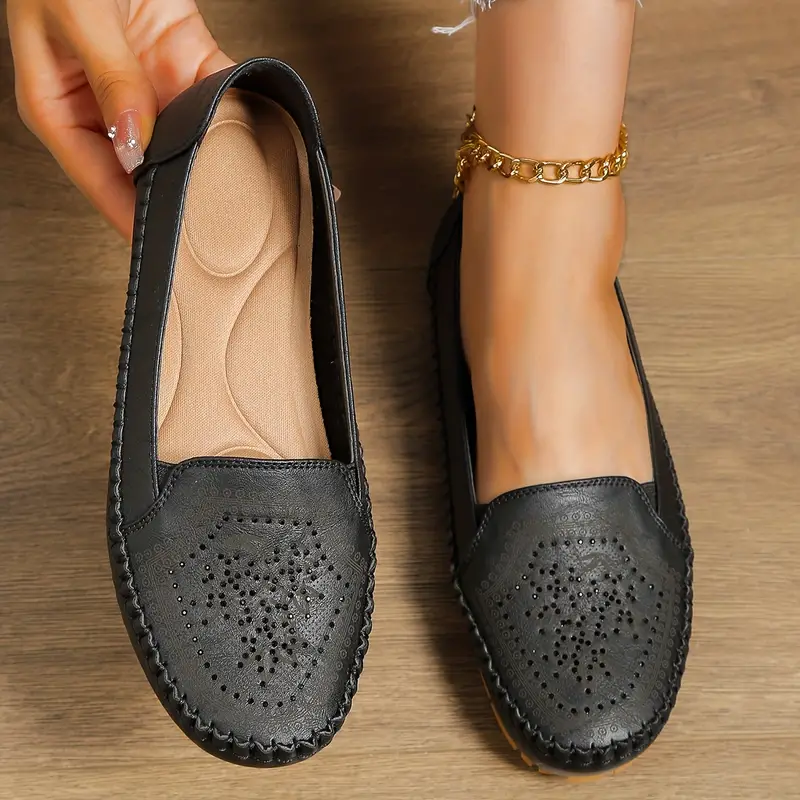 flat shoes women s solid color casual slip lightweight 0