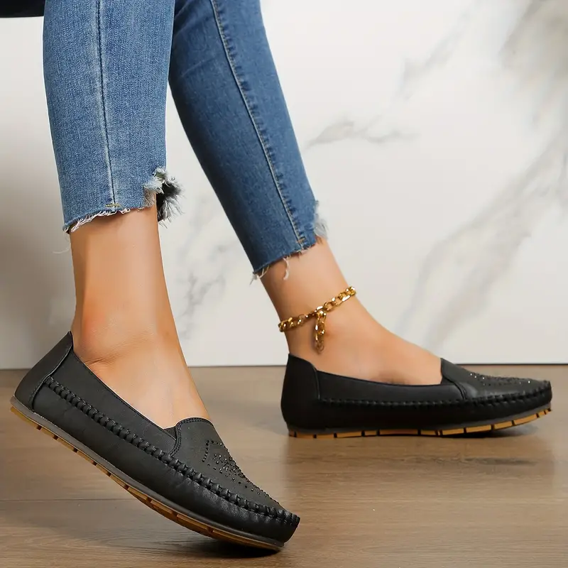 flat shoes women s solid color casual slip lightweight 2