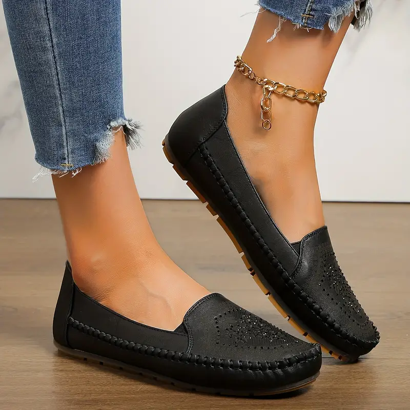 flat shoes women s solid color casual slip lightweight 4