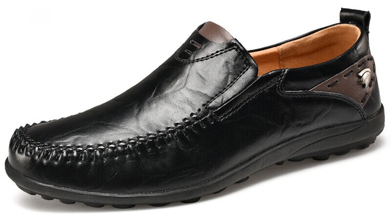 Men&rsquo;s Casual Leather Fashion Slip-on Loafers Shoes Comfortable Driving Size 13 - Picture 10 of 12