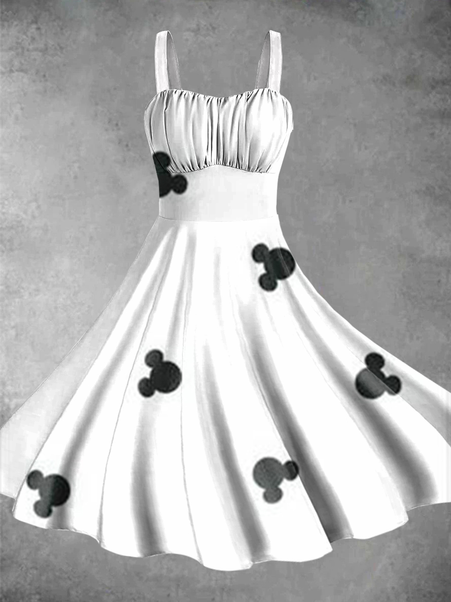 Vintage Cute Print Dress