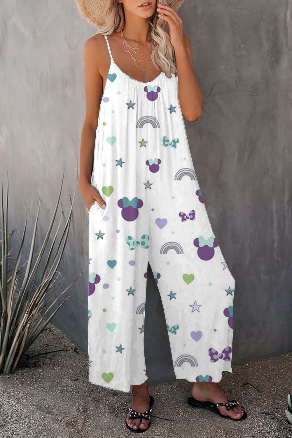 Wide leg Jumpsuit with Pockets