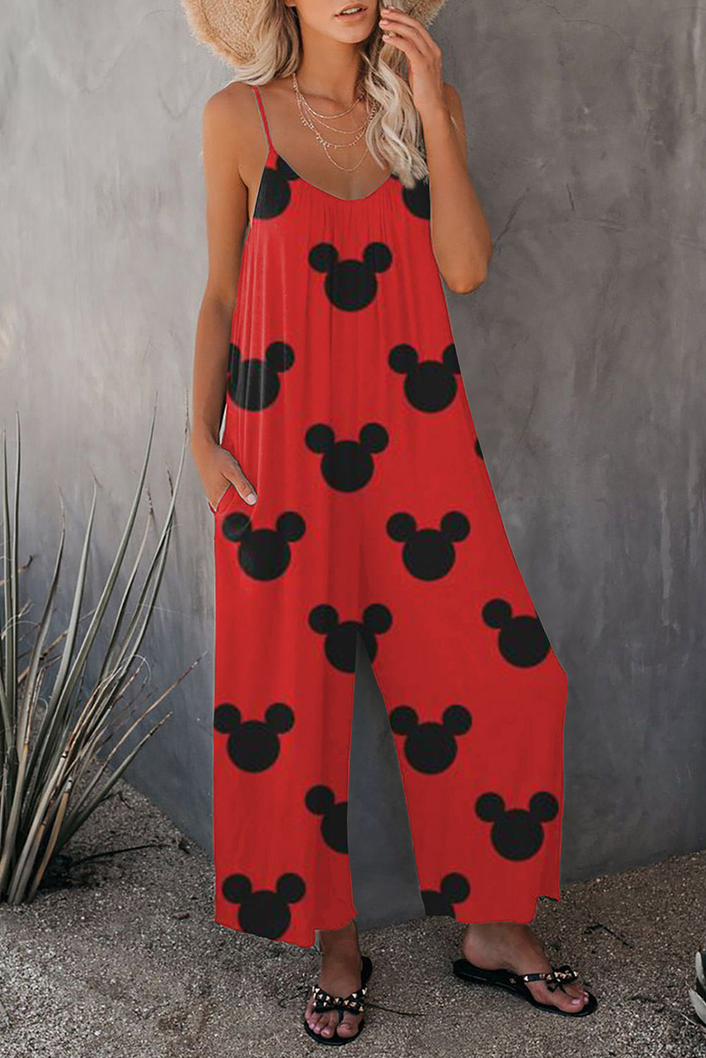 Wide leg Jumpsuit with Pockets