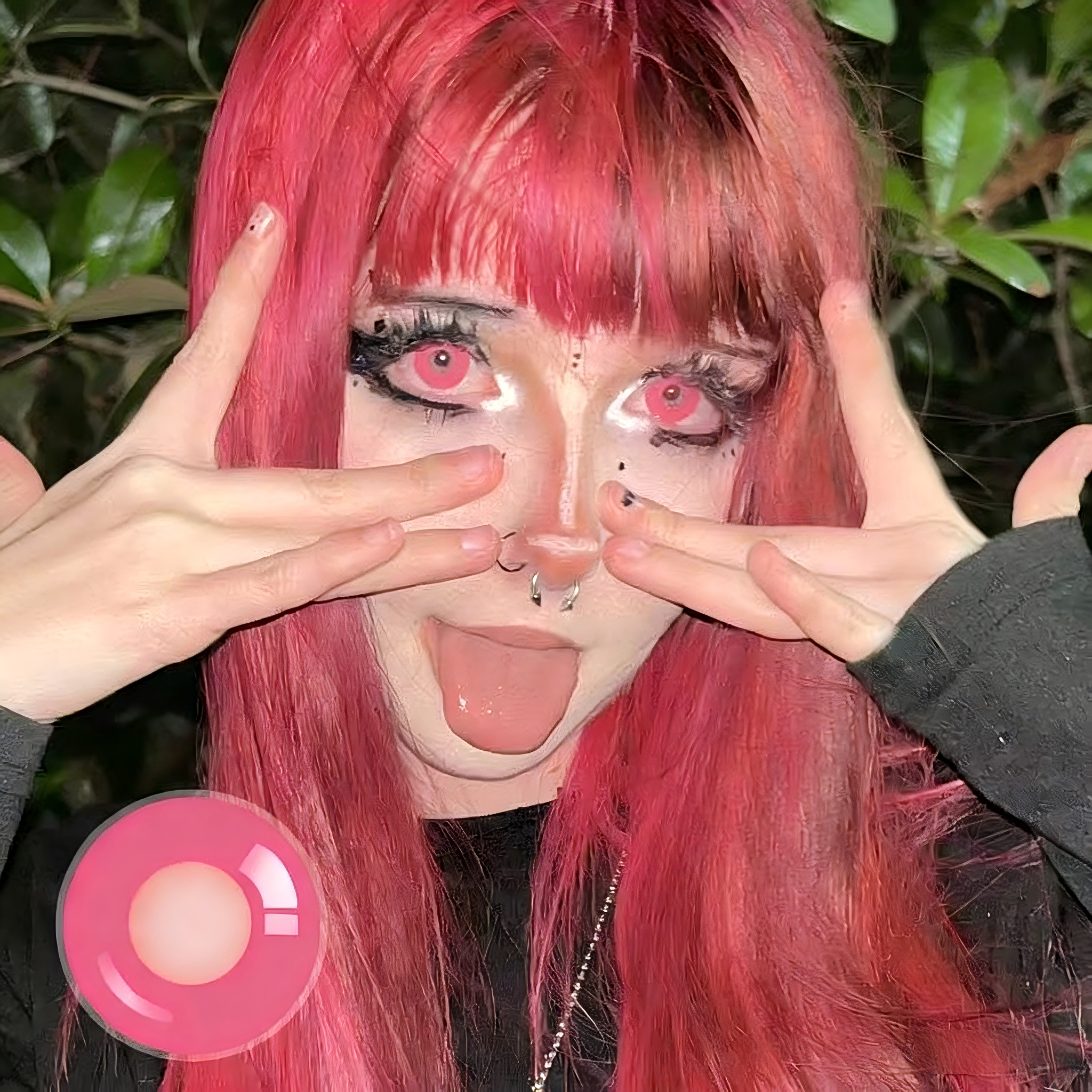 Skaashh's Pure Pink Colored Contact Lenses