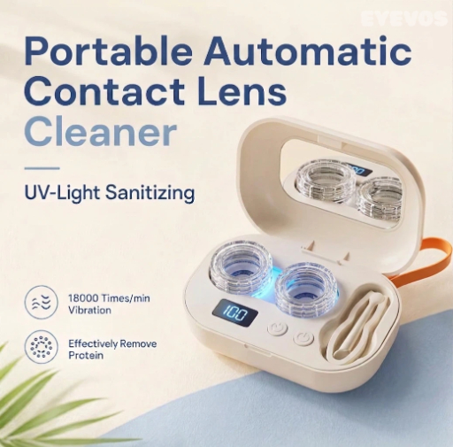 EYEVOS Sparkle Automatic Ultrasonic Contact Lens Cleaner