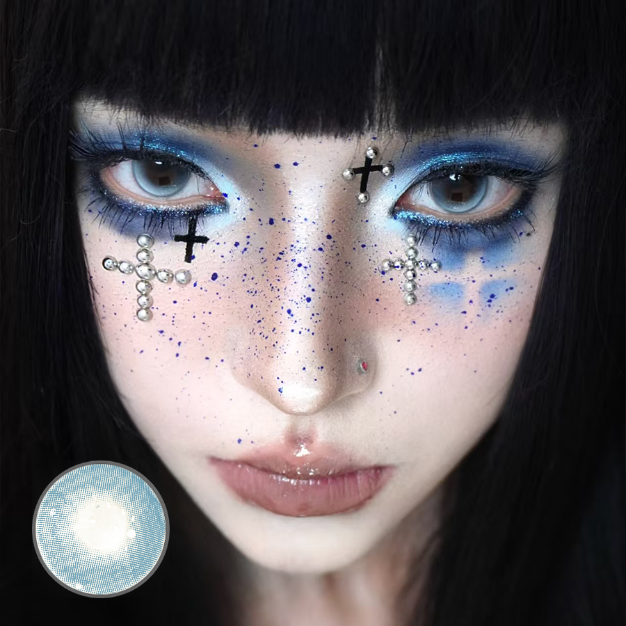 Aurora Blue Contact Lenses