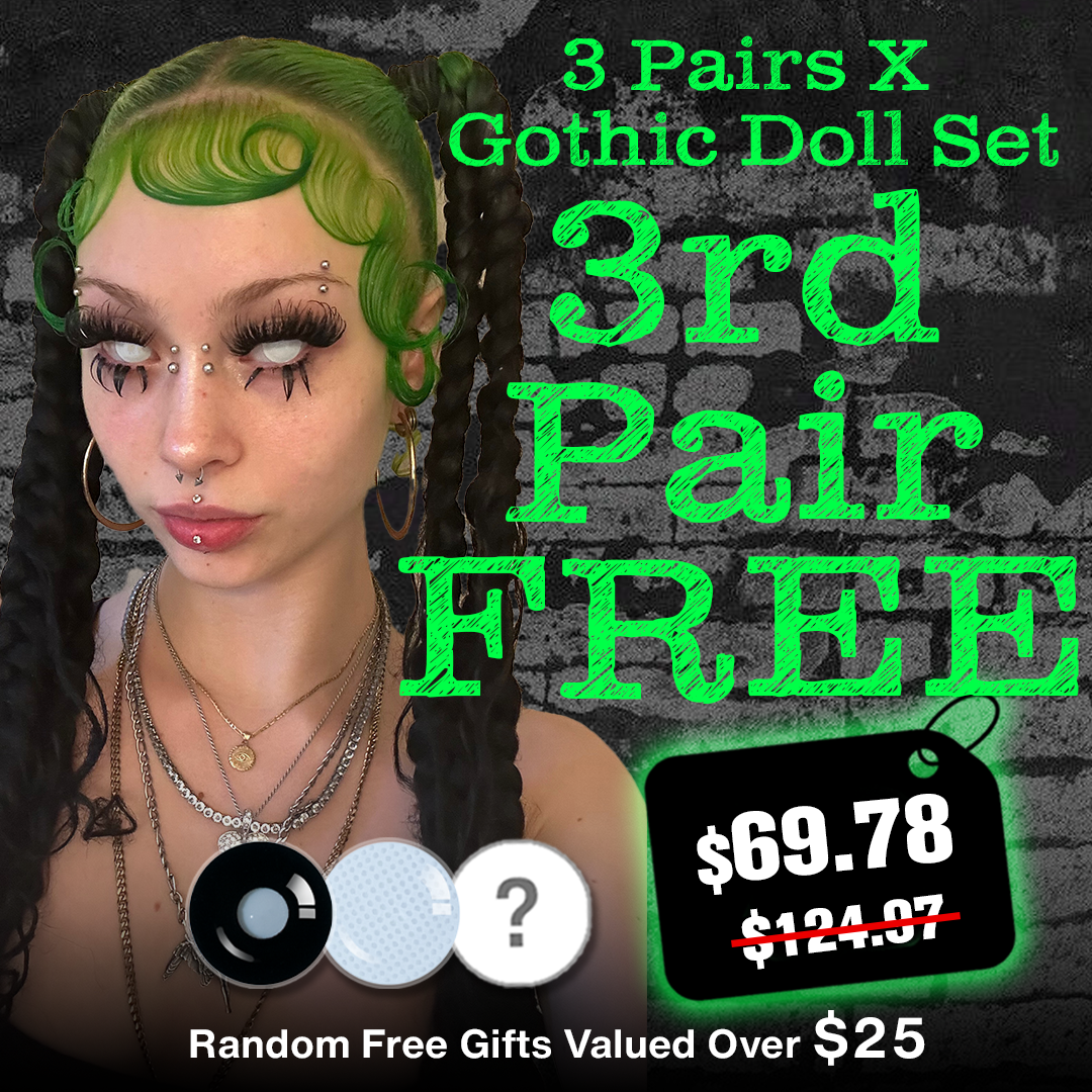 3 Pairs X Gothic Doll Set (Customized✨)