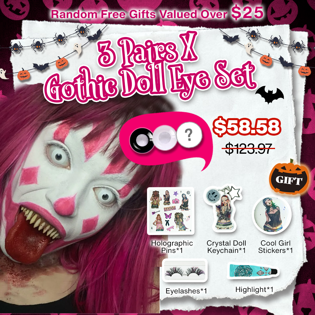 3 Pairs X Zombie Eye Set (Customized✨)