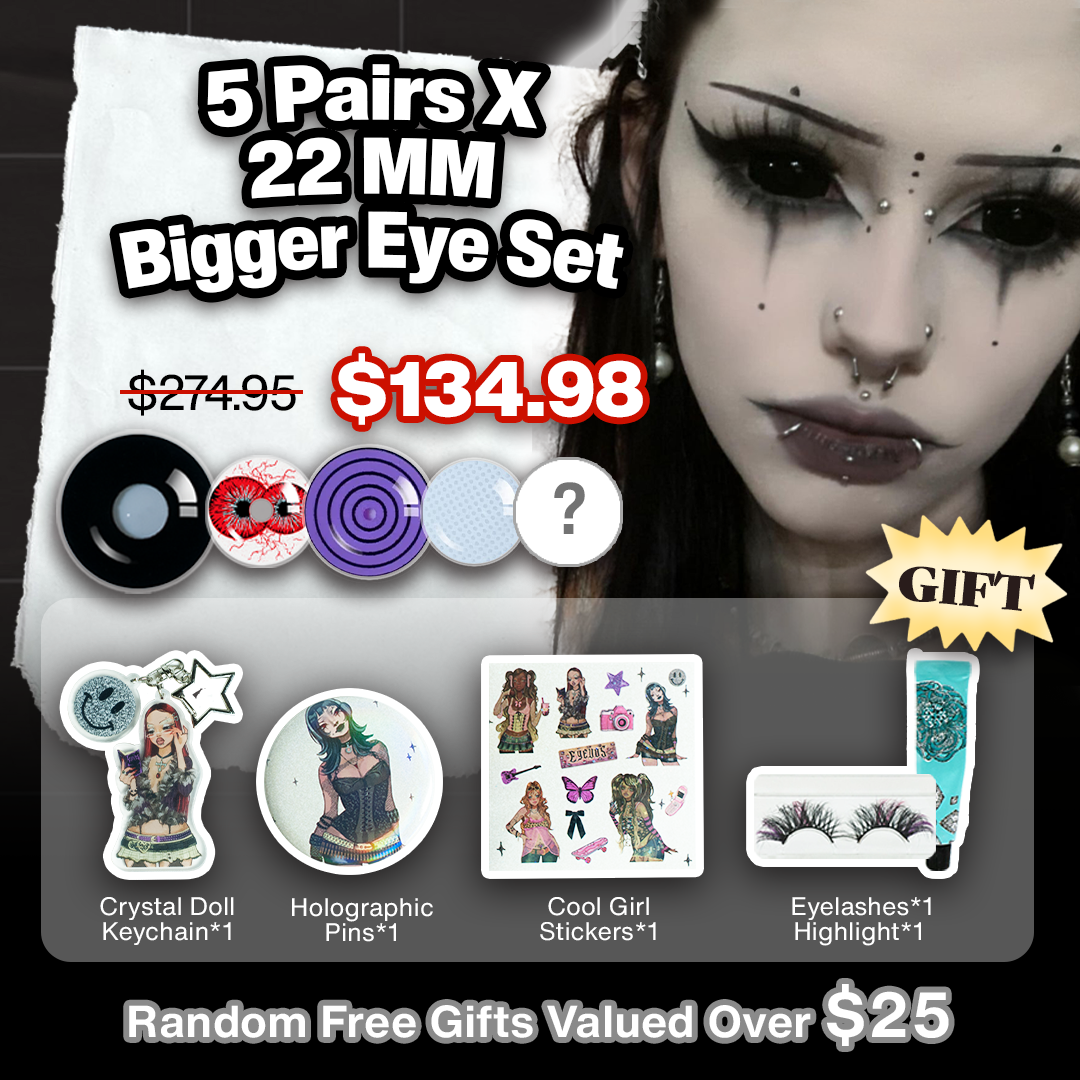 5 Pairs X 22 MM Bigger Eye Set (Customized✨)