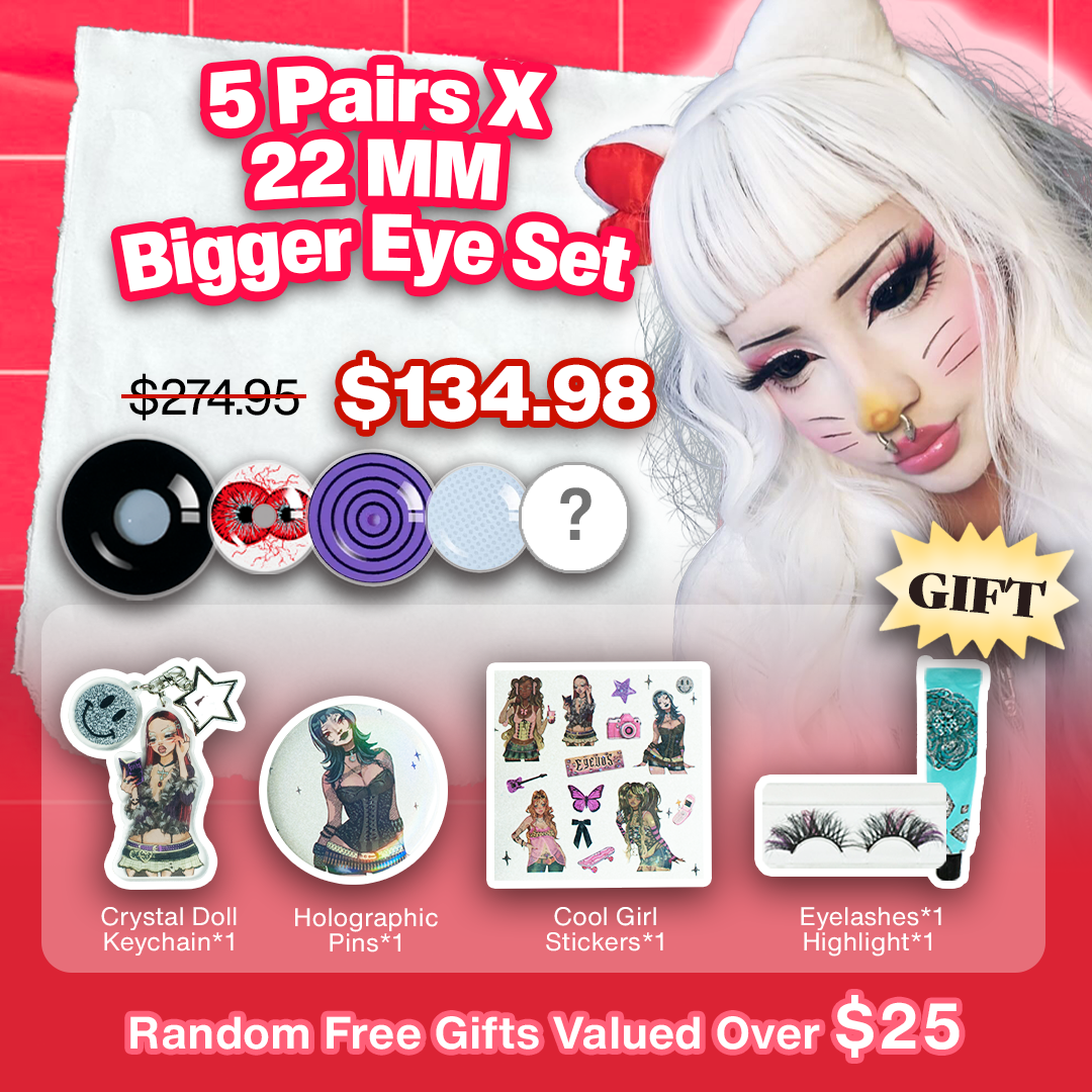 5 Pairs X 22 MM Bigger Eye Set (Customized✨)