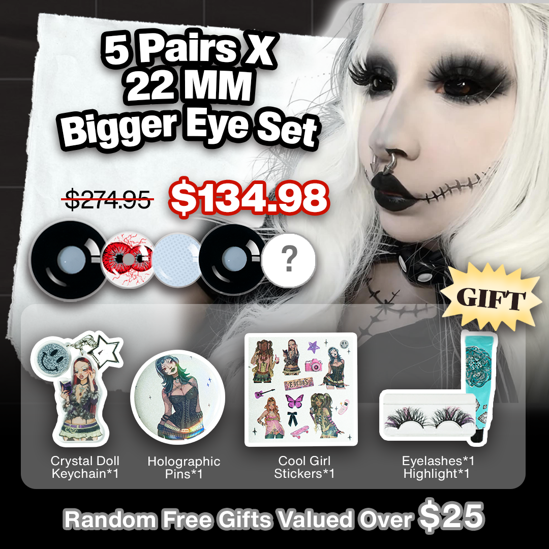 5 Pairs X 22 MM Bigger Eye Set (Customized✨)