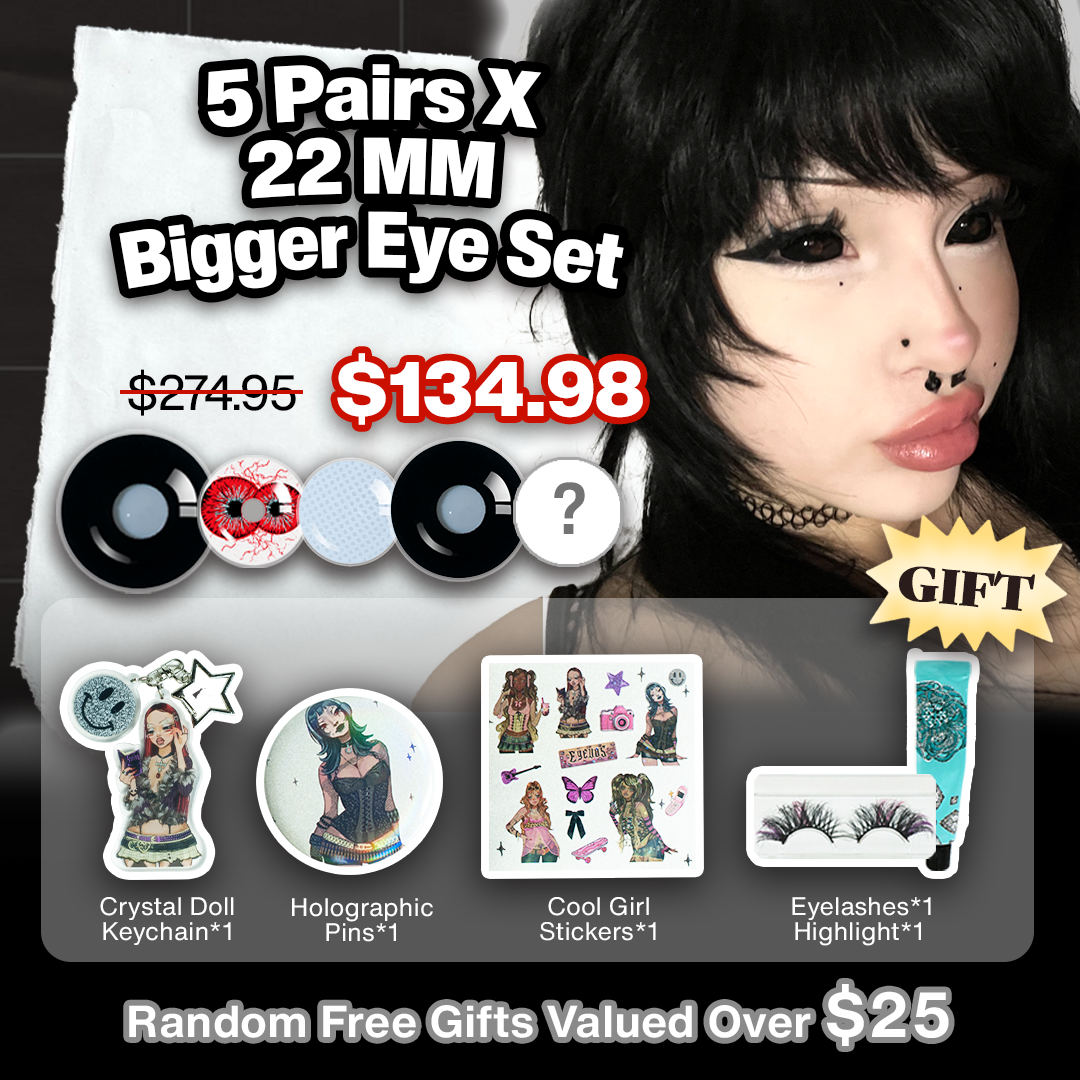 5 Pairs X 22 MM Bigger Eye Set (Customized✨)