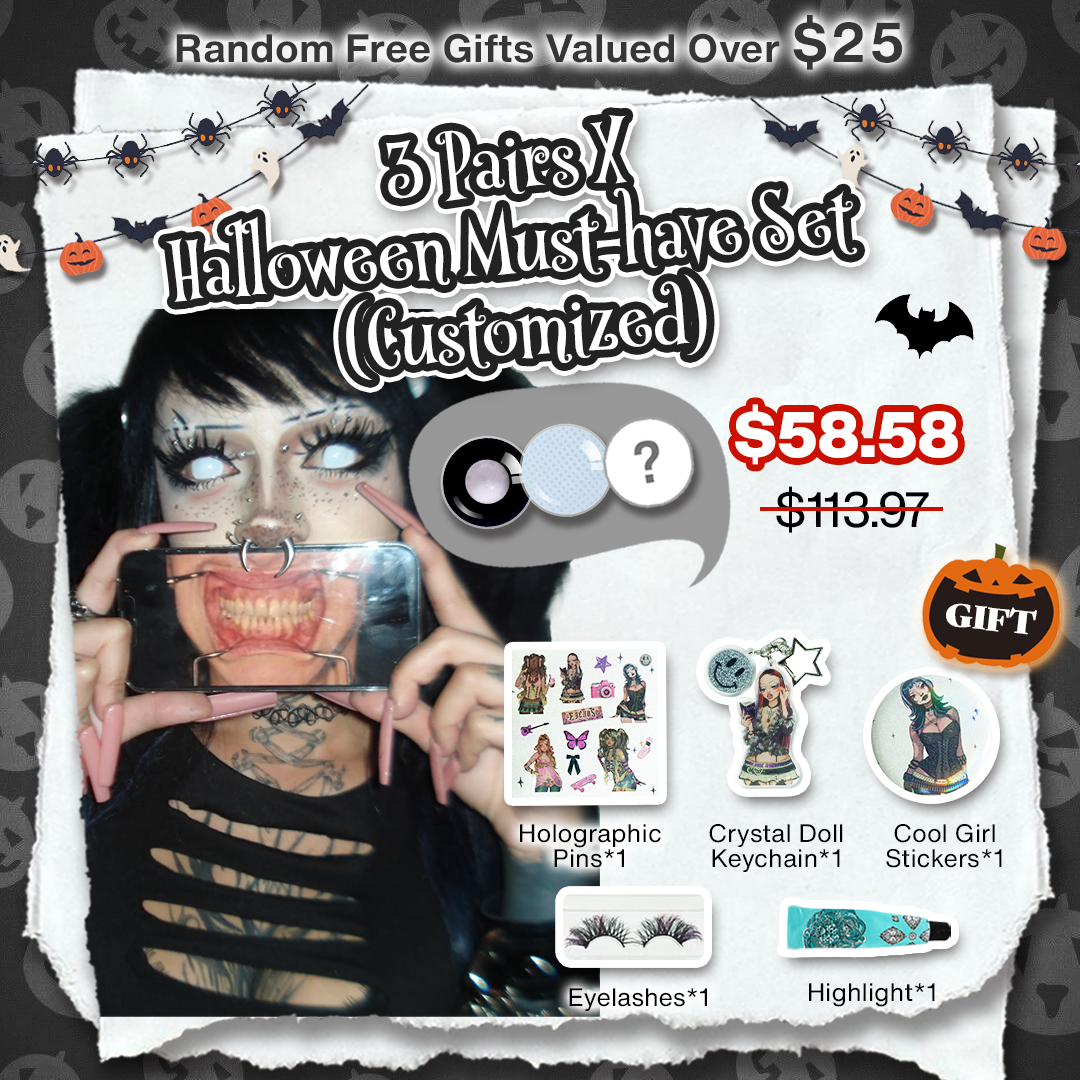 3 Pairs X Halloween Must-have Set (Customized✨)