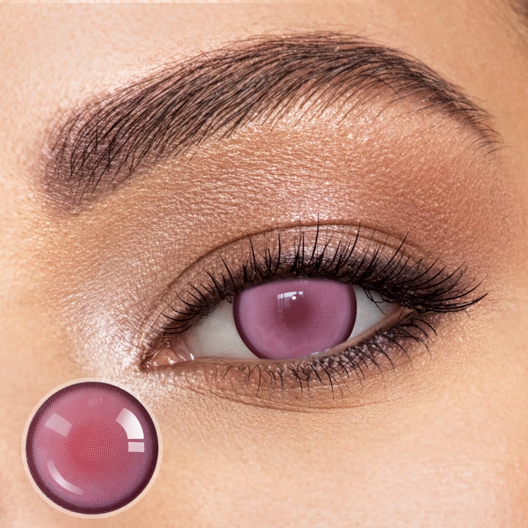 Keezh's Pink Mist Blind Contact Lenses