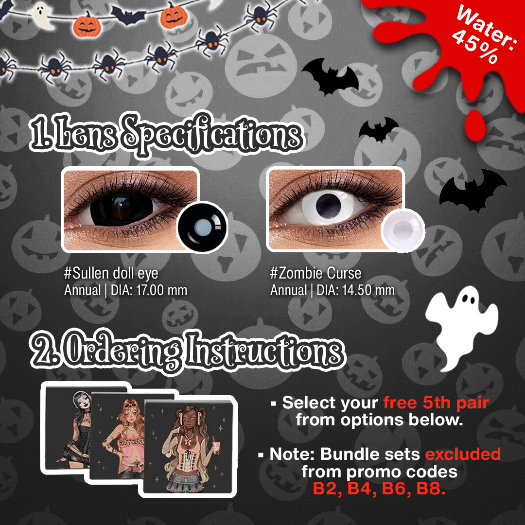 3 Pairs X Gothic Doll Eye Set (Customized✨)