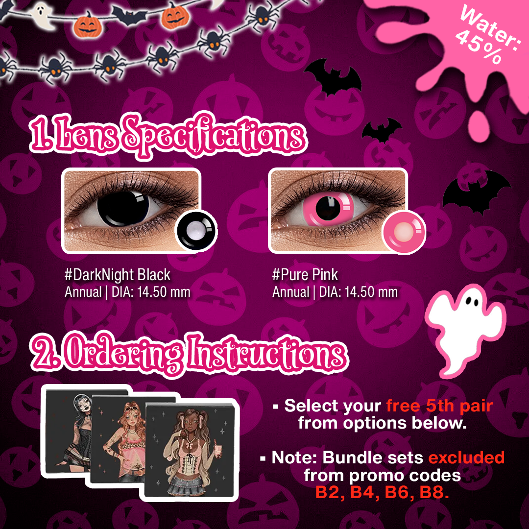 3 Pairs X Halloween Exclusive Pink Set (Customized✨)