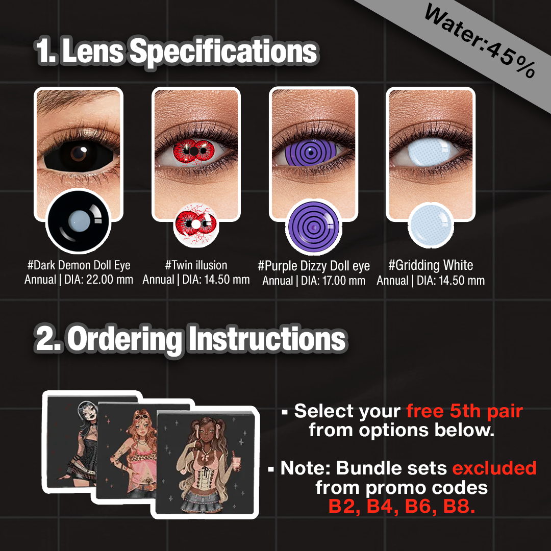 5 Pairs X 22 MM Bigger Eye Set (Customized✨)