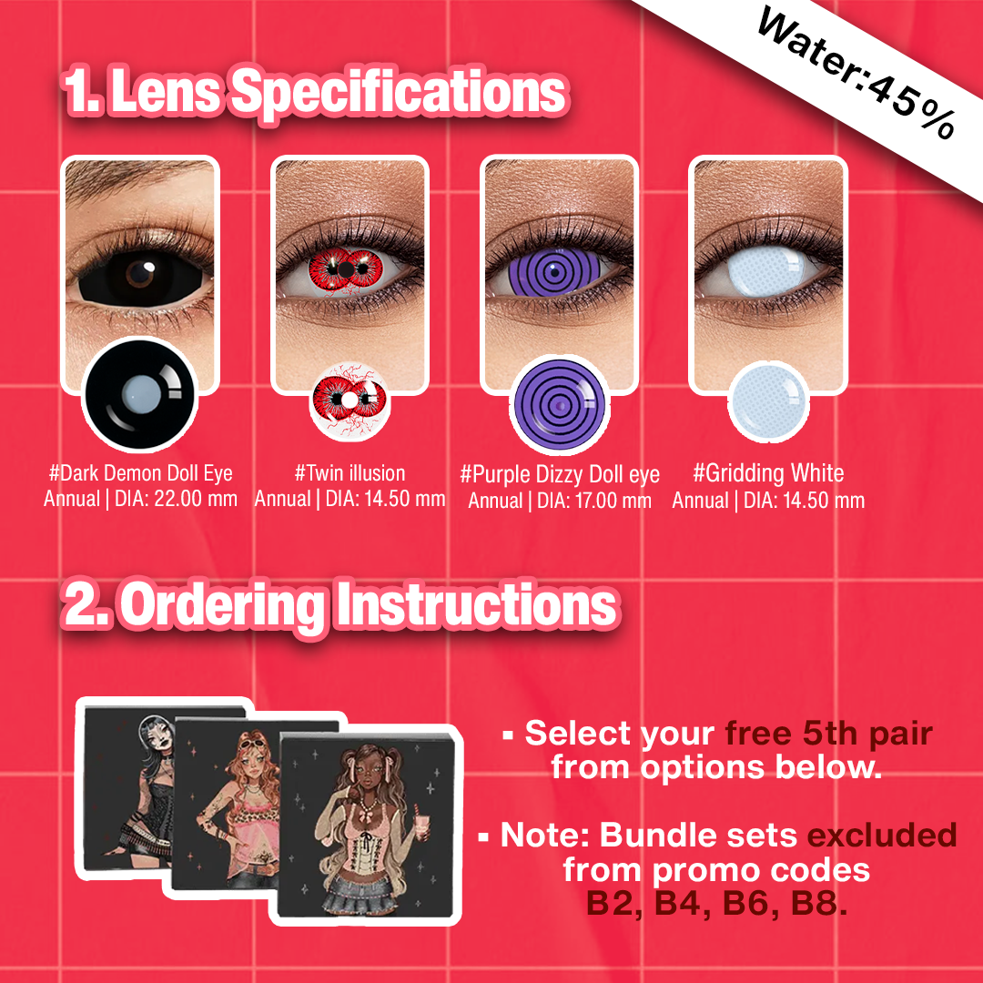 5 Pairs X 22 MM Bigger Eye Set (Customized✨)