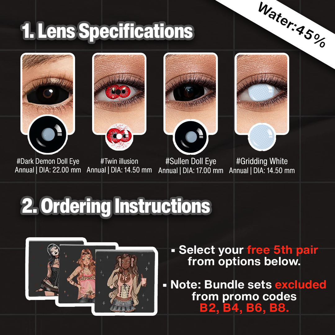 5 Pairs X 22 MM Bigger Eye Set (Customized✨)