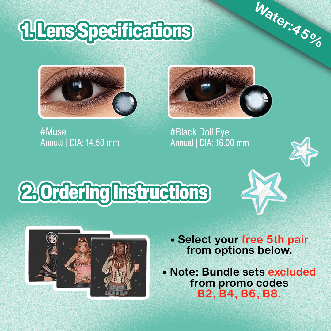 5 Pairs X 22 MM Bigger Eye Set (Customized✨)
