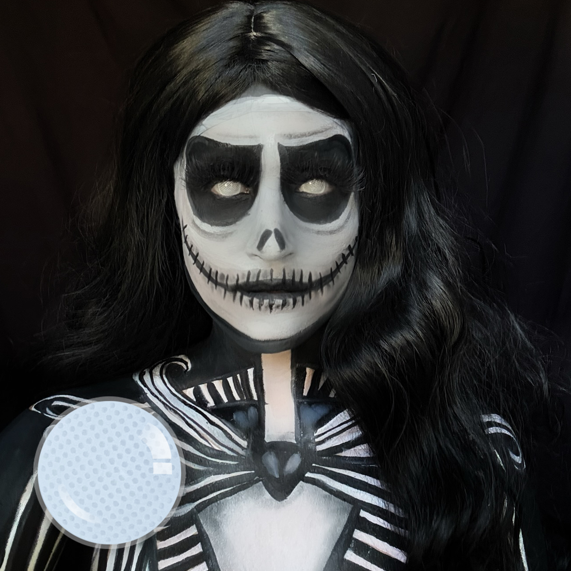 nikkii_makeup X Gridding White (Halloween) | Bigger | 1 Year