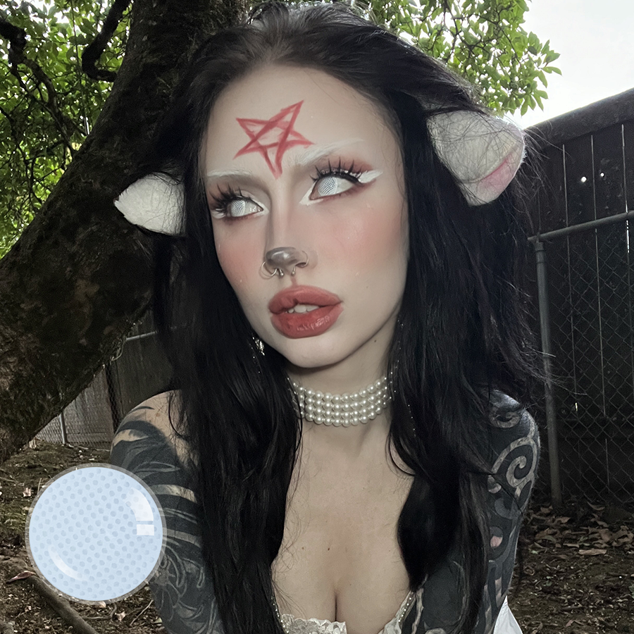 Blairvira's Gridding White Contact Lenses