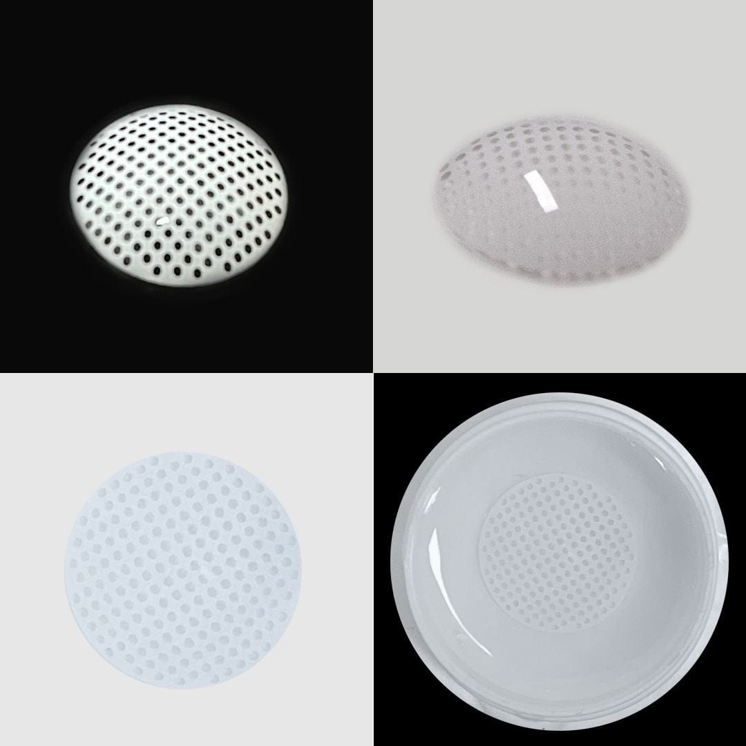 Dead Gridding White Contact Lenses