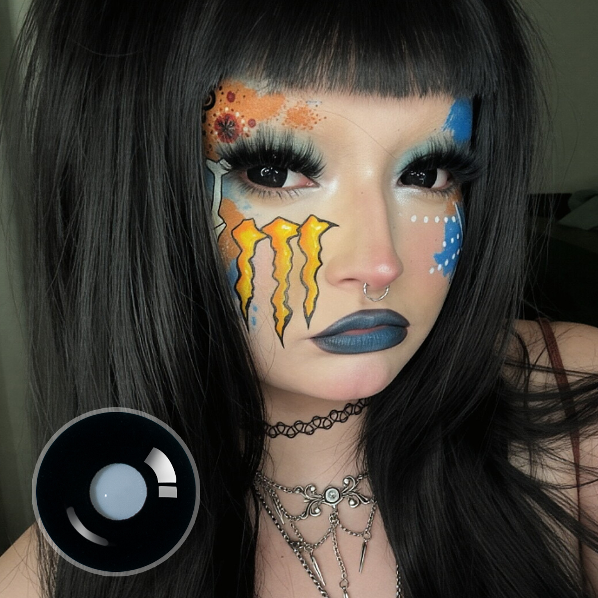 muaxcoggin X Sullen Doll Eye 17mm Mini Sclera (Halloween) Contact Lenses