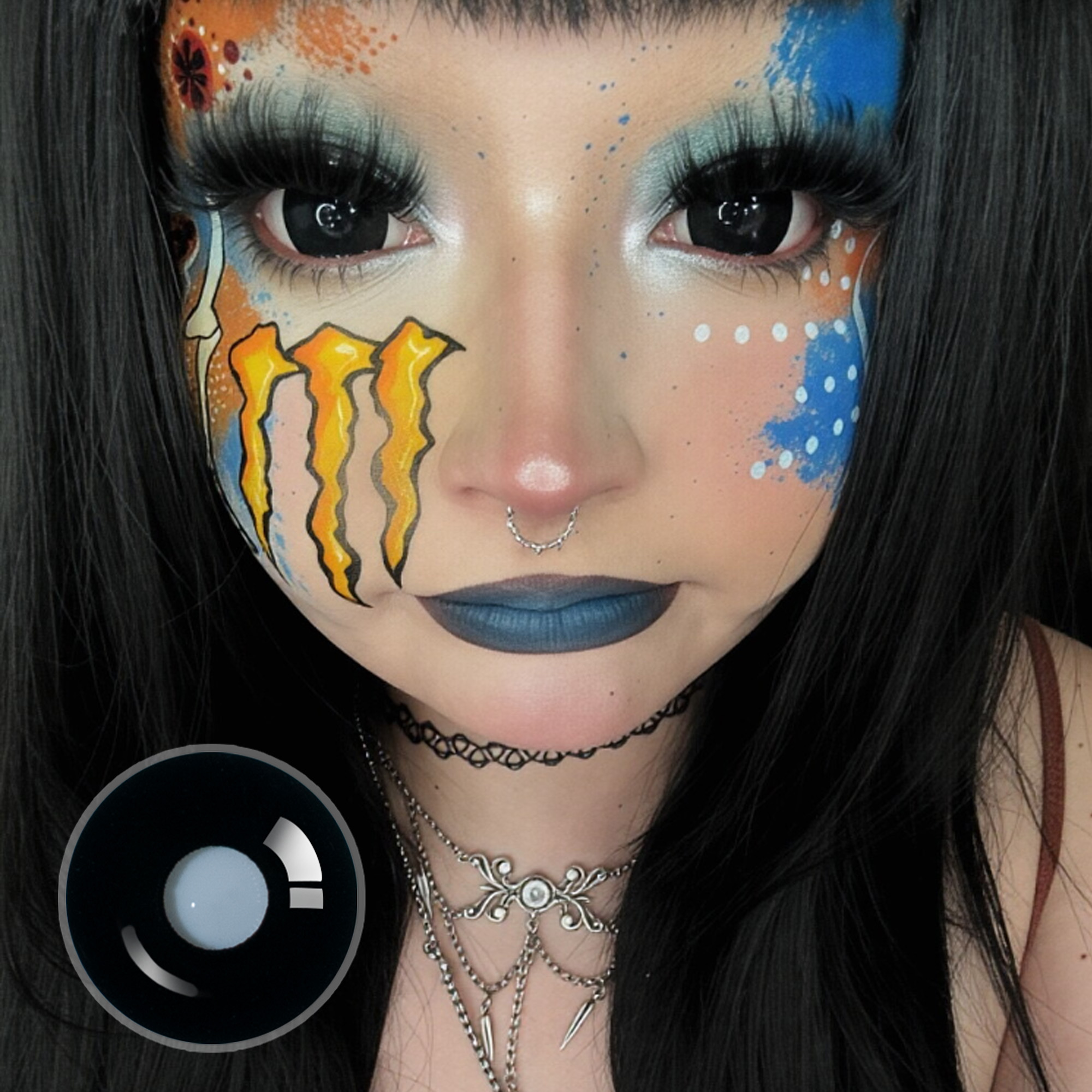 muaxcoggin X Sullen Doll Eye 17mm Mini Sclera (Halloween) Contact Lenses