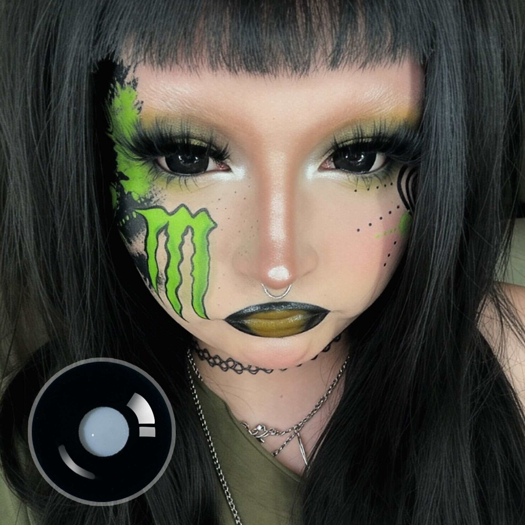 muaxcoggin X Sullen Doll Eye 17mm Mini Sclera (Halloween) Contact Lenses