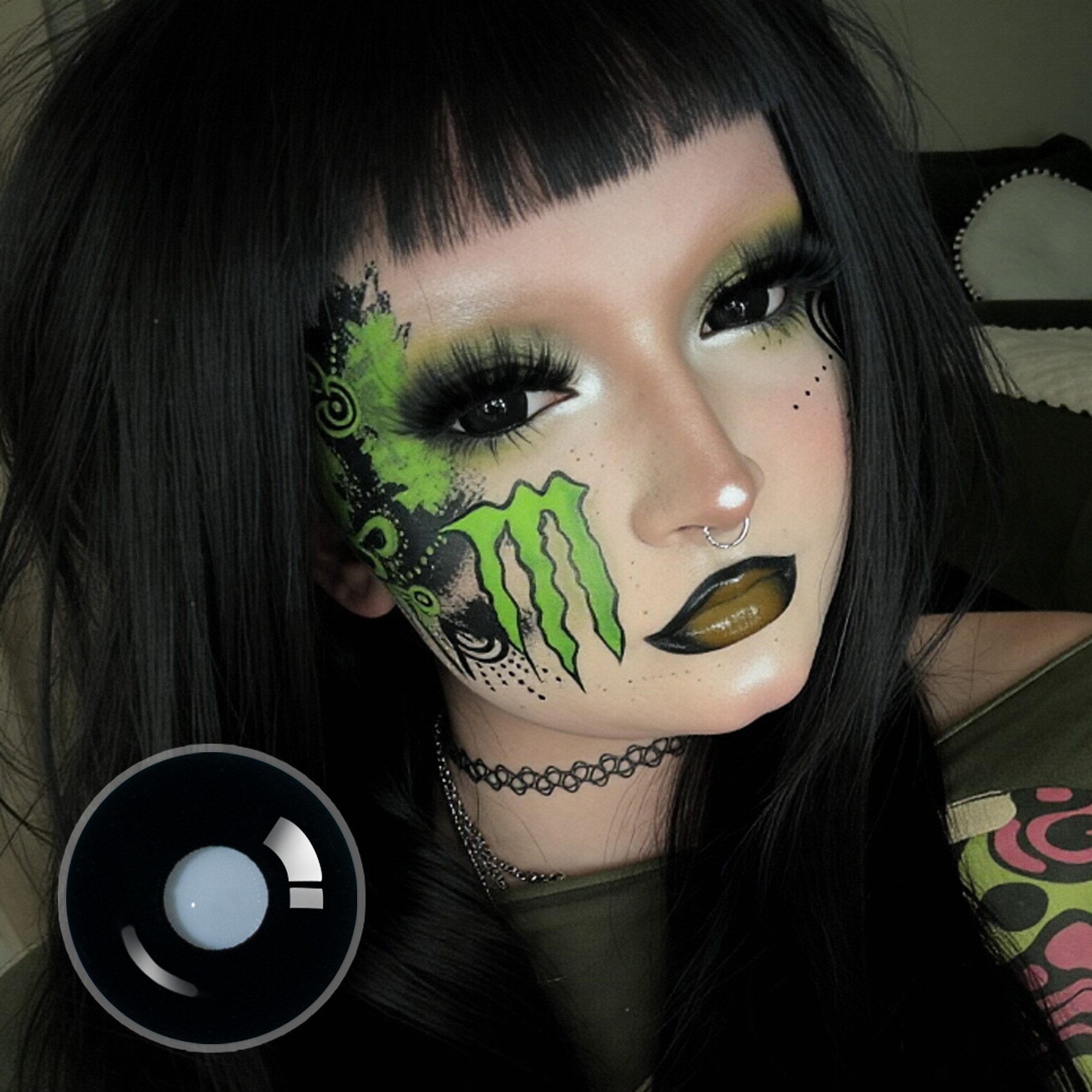muaxcoggin X Sullen Doll Eye 17mm Mini Sclera (Halloween) Contact Lenses