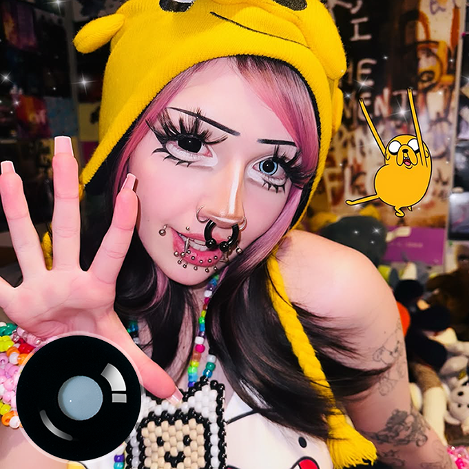 kittystarplanett's Sullen Doll Eye 17mm Mini Sclera Contact Lenses